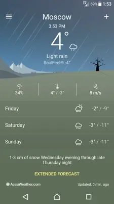 Weather android App screenshot 3